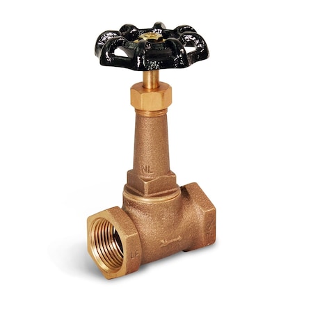 Everflow FIP Long Bonnet Stop Valve, Brass 1/2" 43122-NL